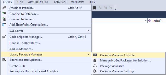 Package Manager Console